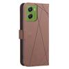 For Motorola Moto G06 4G Case BINFEN COLOR BF35 Geometry Imprinted Leather Phone Cover RFID Blocking Wallet Stand