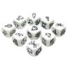 D6 Dice Collection Telling Story Cube High Quality Acrylic 6 Sided Dice Funny Engraved Patterns for Children Education Toys and Games