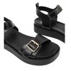 Where's That From Womens/Ladies Double Buckle Casual Platform Sandals
