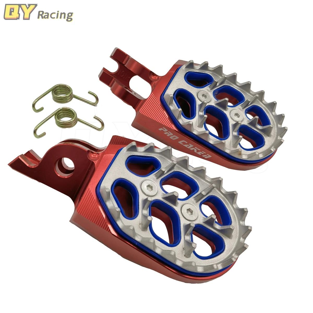 

Подножки с ЧПУ, подножки для ног для Honda CR 125 250 CRF 150R 250R CRF250X CRF450X 250RX 450RX CR125R CR250R CRF250L Rally красный