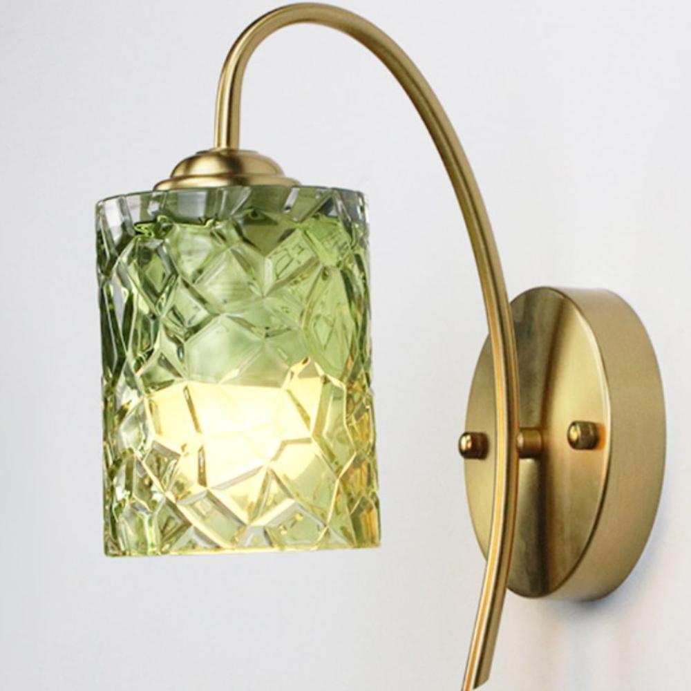 360° Adjustable LED Wall Light Starry Glass Shade Rotatable Wall Light  Home Decor