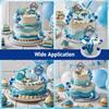 Decorațiuni Tort Ocean Topper Tort Rechin Figurine Rechin Decorațiune Temă Ocean Minge Albastră Decor Tort Topper Brioșă Mare