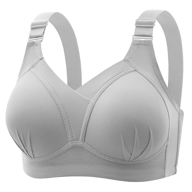 Beautiful Back Anti-light and Anti-sagging Side Collection of Secondary Breasts, New Models Gather Large Size Thin Women's No Steel Ring Underwear
