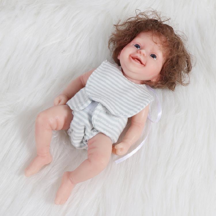 Cute Small Baby Doll Mini Doll Realistic Newborn Baby Dolls Silicone Full Body