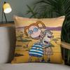 Anime Tthe Wild Thornberrys Pillow Case Square DoubleSided Printing Sofa Cushion Cover Pillowcase Bedroom Bedside