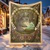 My Neighbor Totoro Pattern Blanket for Home Decoration, Bed, Sofa, Car Travel, Camping, Suitable for All Seasons, Birthday Christmas Gift