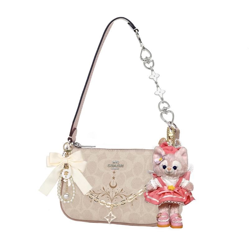 COACH shoulder bag [Customized bag] Nolita 19 micro-label logo zipper closure, extension chain, printing, scarf, bow, doll Nanfeng Youtai basic model