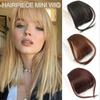 High Temperature Silk Hairpiece Mini Wig 13cm Synthetic Fiber Adjustable Bangs for Instant Style Change