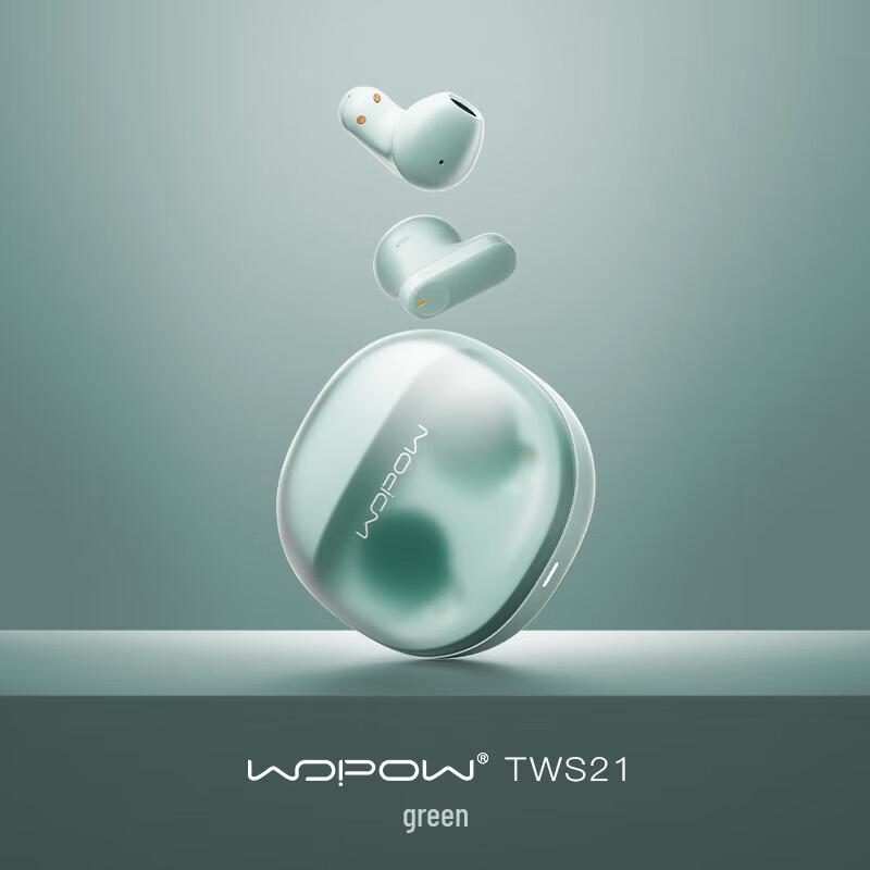 

WOPOW TWS21 Bluetooth 5.4 Wireless Half-in-Ear Earbuds
