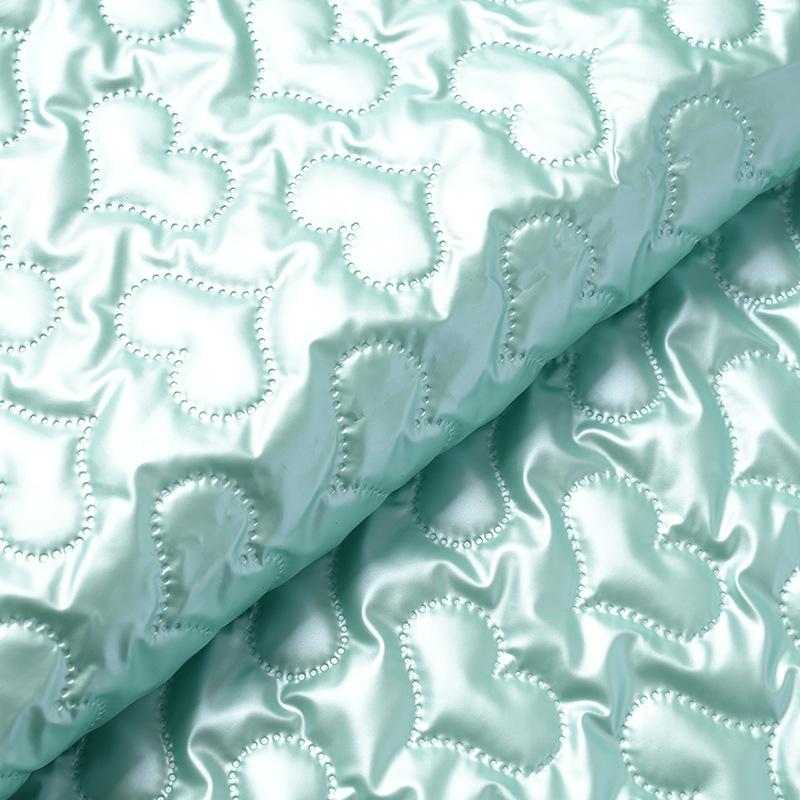 100cm*138cm Muti Colors Heart Printed PU Leather Quilting Fabric Embossing Cotton Lining Fabric for DIY Sewing Clothing