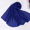 Autumn and winter Bali yarn pleated solid color women's scarf refreshing breathable versatile long scarf shawl style