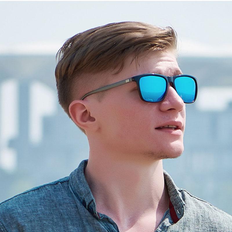 New Mens Small Frame Square Sunglasses UV400 Protection Fashion Sun Glasses for Outdoor Driving
