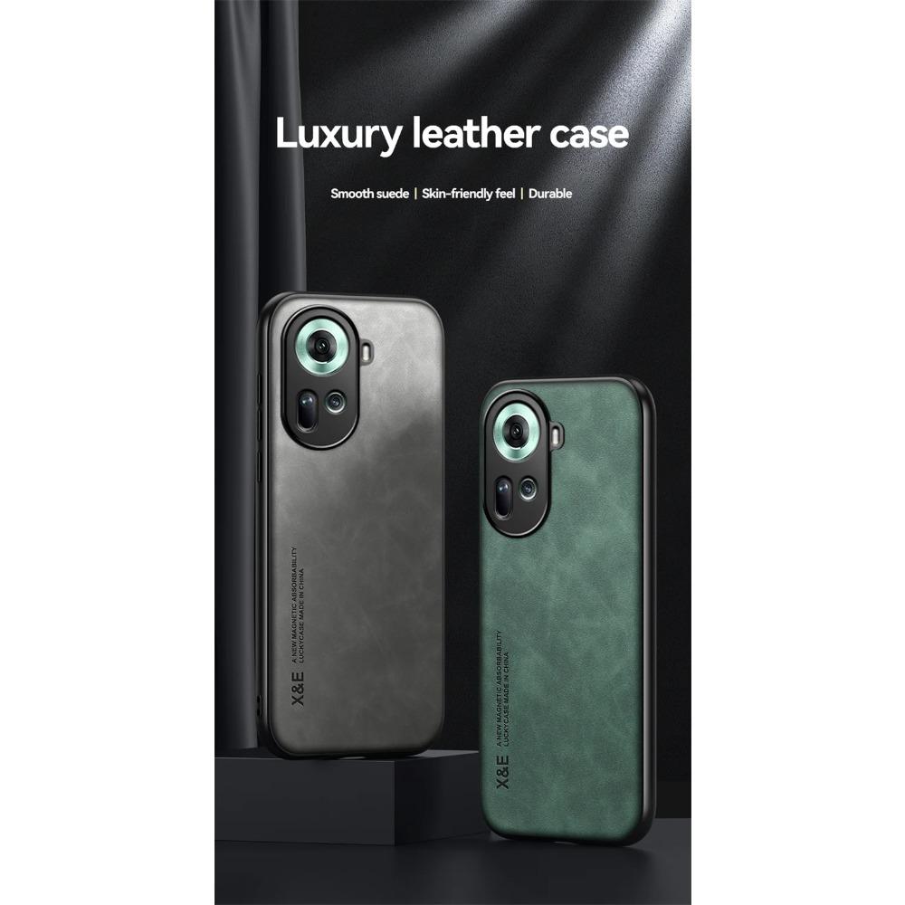 Shockproof Case for OPPO Reno 11 Pro 5G Reno 10 Pro Plus 8 8T Plus Protective Cover Magnetic Car Holder Phone Textured Business Full Protection Cover