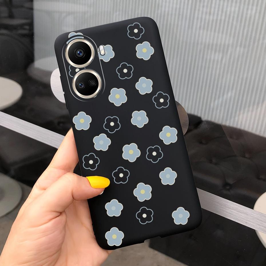 Cute Silicone Case For Huawei Nova 10 SE 2022 Fashion Girl Flower Phone Case For Huawei Nova 10 Pro Nova10 10Pro Soft Back Cover