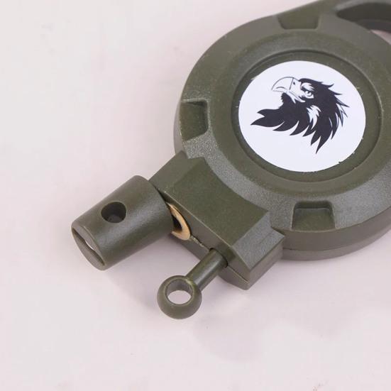 Keychain with Wear-Resistant Cable High-Strength Spring Retractable Hand Strap Key Organizer Retractable Key Chain