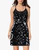 2025 European Sequin Spaghetti Strap Evening Party Dress