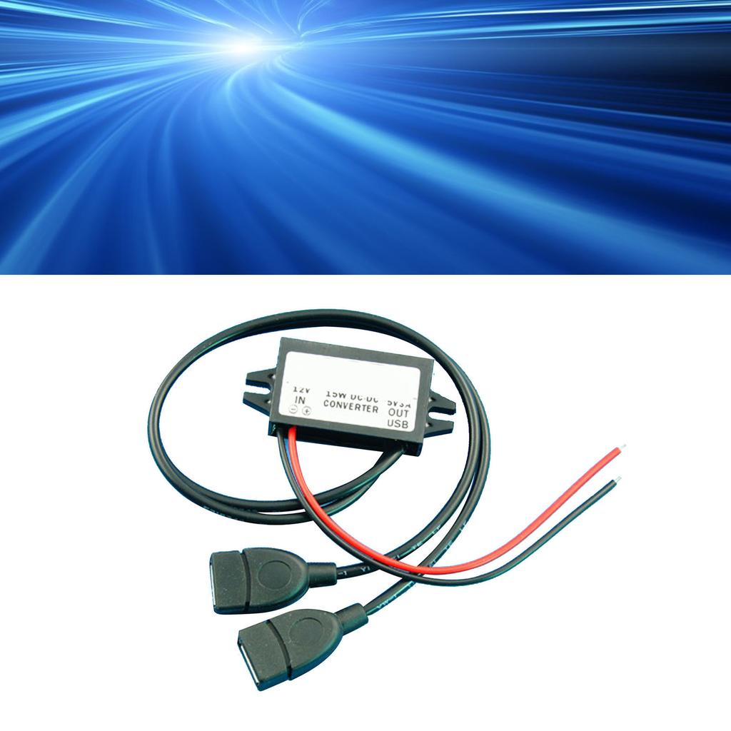 DC To DC Buck Converter Module 12V To 5V Power Adapter Reduced Voltage Regulator Dual USB Output