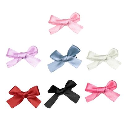 20Pcs Bowknot Pendent Hair Clip Hairpin with Ribbon Bow Decoration Colorful Hair Barrettes for Girls Y2k Style Ornament