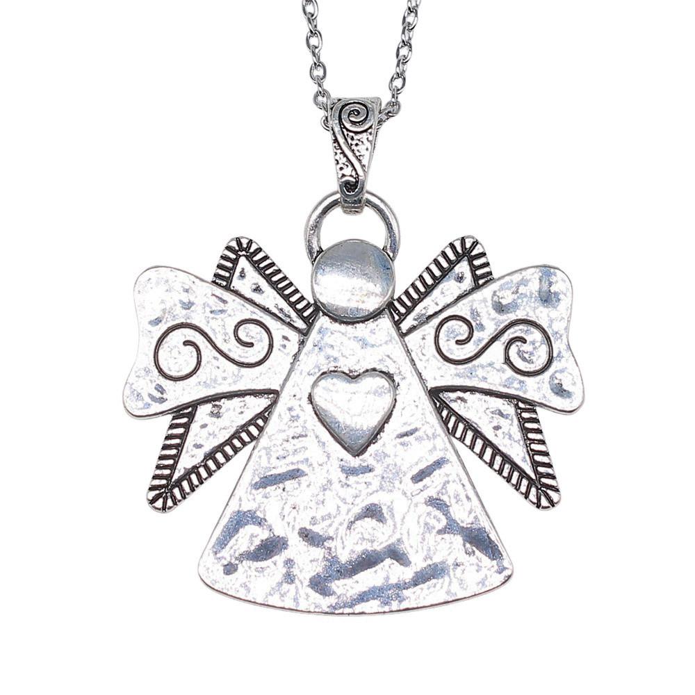 45cm Oder 70cm Lange Kette Halskette Flügel Engel Hochzeitsschmuck Zubehör QN003