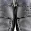 Louis Vuitton Damier Infini Embossed Logo Square Toe Flat Loafers Men's Black Size 6 1/2 FA0086 Shoes 6.5 blackUsed