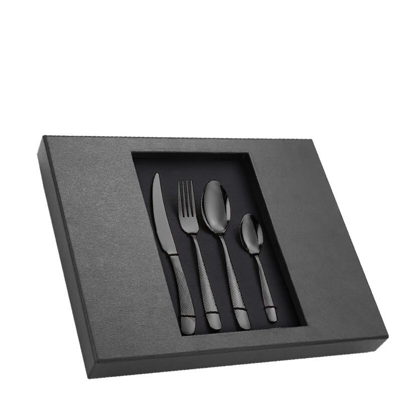 ZISIZ Star Diamond 24-Piece Stainless Steel Cutlery Set