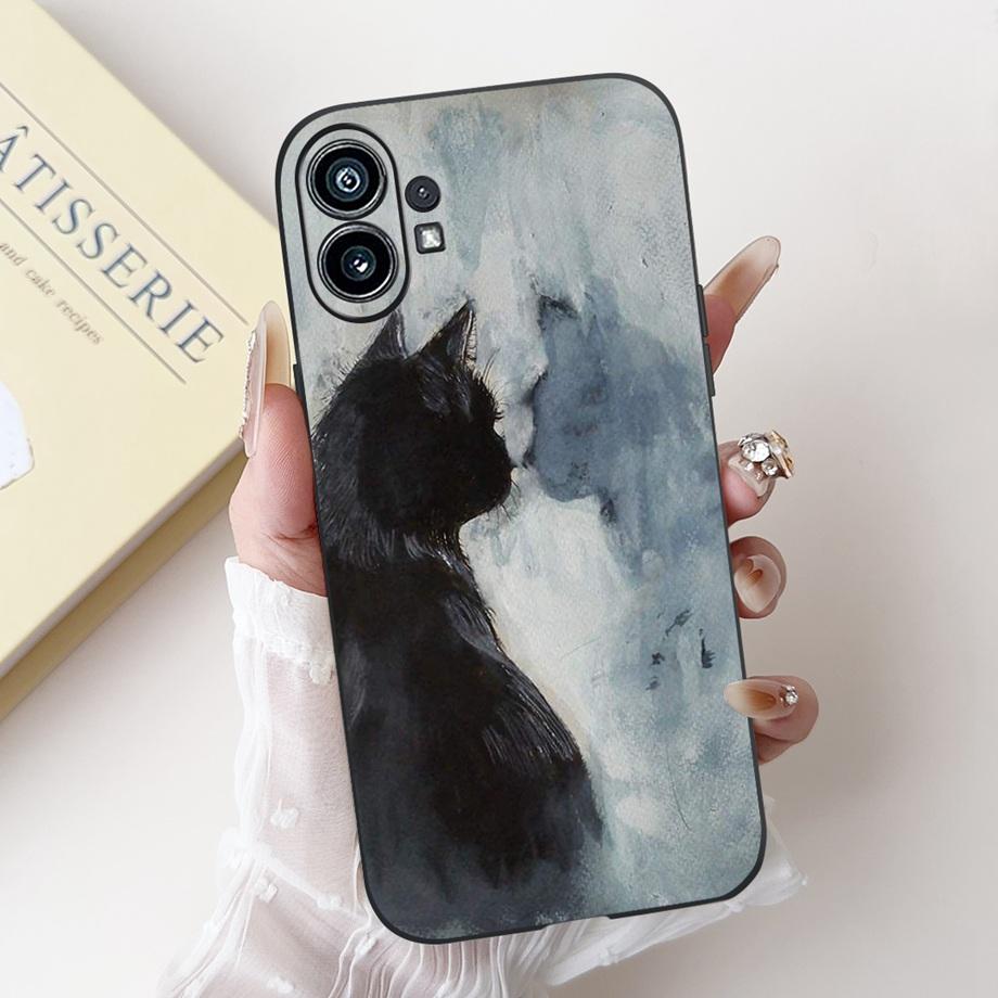 Butterfly Flower Landscape Marble Cartoon Cover For Nothing Phone 1 2 2a 3a Pro Case Phone (2a) (3a) Pro Capa Silicone Funda