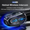 Motorcycle Helmet Bluetooth Headset Wireless 5.4 1000mAh 600m Half-Duplex Intercom Unlimited Number of People with Music sharing