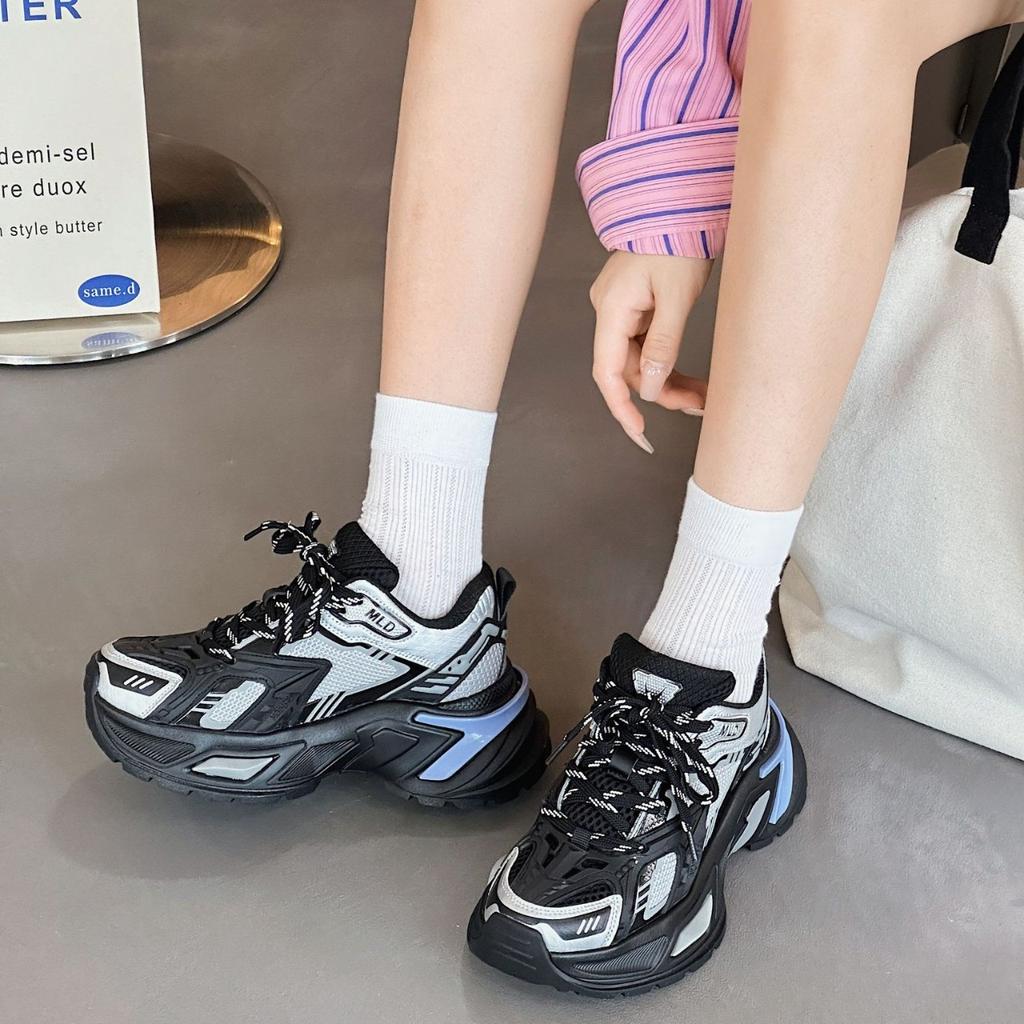 Retro dad shoes women's new couple thick-soled heightening trendy shoes versatile breathable sports casual shoes