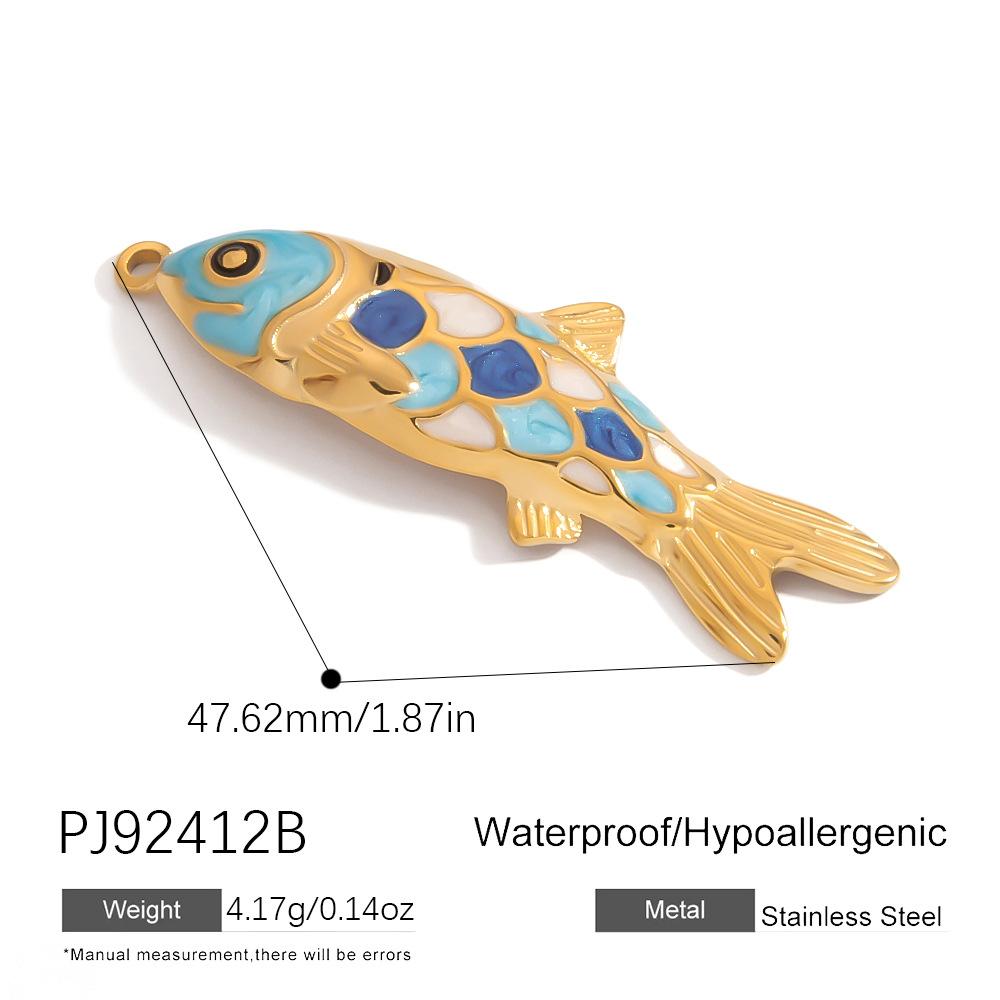 Stainless Steel DIY Jewelry Accessories Cartoon Enamel Pendant for Bracelets and Necklaces