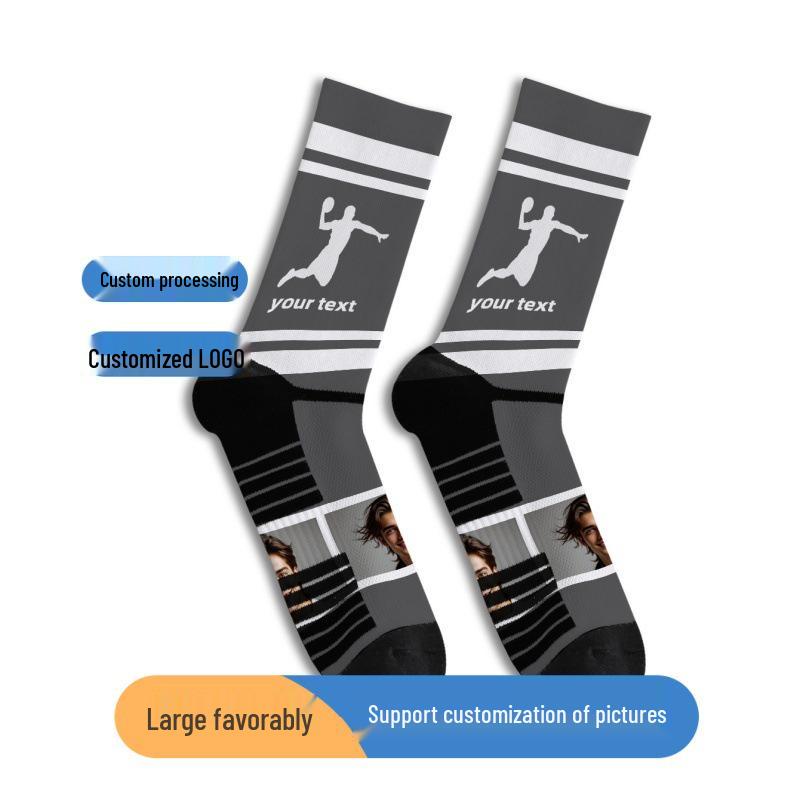 Exclusive DIY Face and Christmas Print Socks – Digital 360° Polyester Design