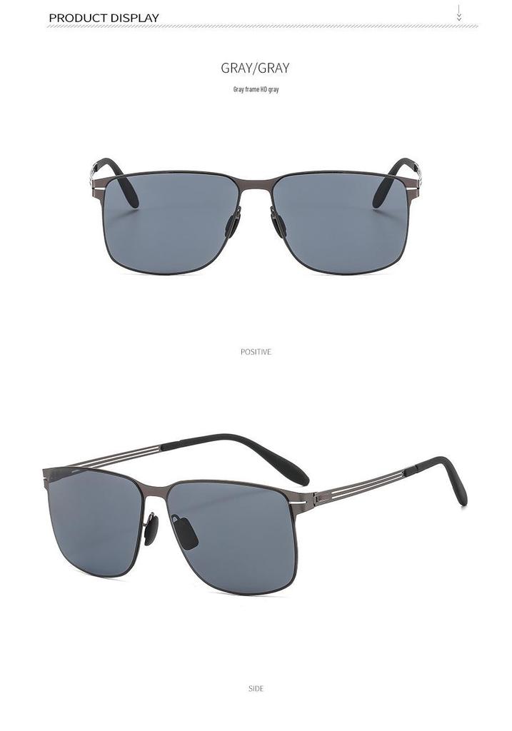 Red Wolf HD Polarized Screwless Nylon Sunglasses with Integrated Bridge & Dustproof, Fingerprint-Proof Temples - Model 7107