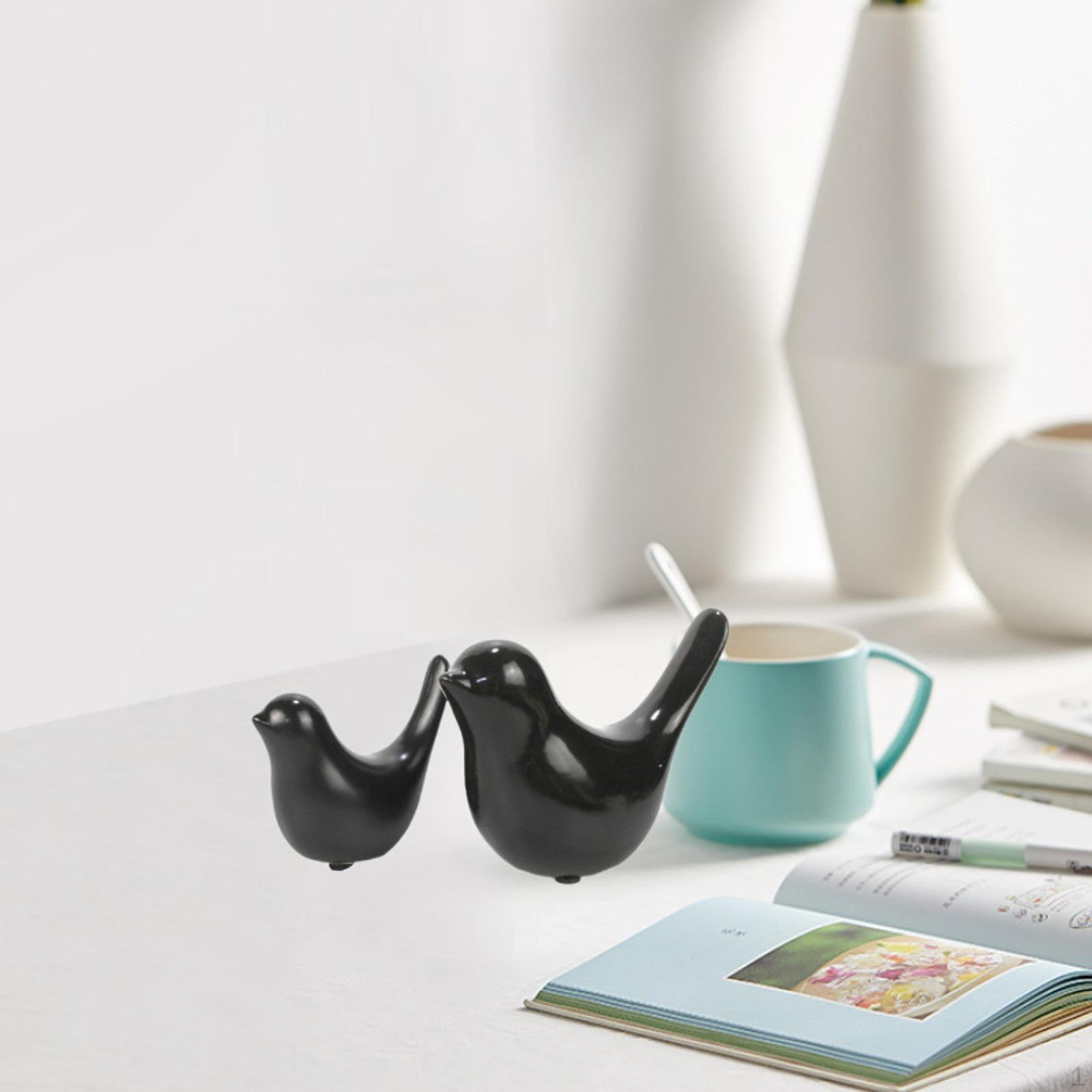 

2 шт. Статуэтки птиц, скульптуры животных, художественные поделки, настольное украшение, современное для полки