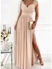Sleeveless Lace Backless Slit Hem Women Dress Comfortable Lightweight High Recognition Elegant Style Slimming Flattering Fit