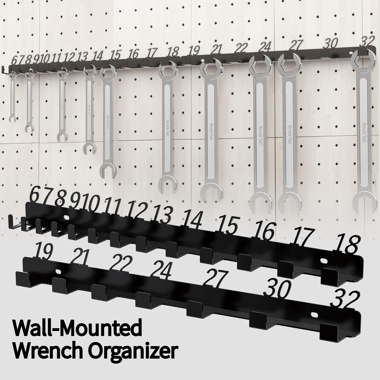 

Metal Wall-Mounted Wrench Organizer Heavy Duty Mechanic Socket Tool Holder for Garage Shed Work Van Garden Shop China Mainland