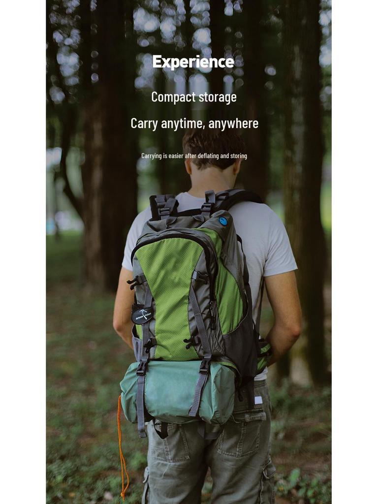 Portable TPU Inflatable Mattress with Foot Pump - Ideal for Camping, Beach, and Picnics