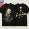 Charlie Kirk Memorial svobody Tričko, Svoboda Charlie Kirk Vlastenecké Unisex Tričko