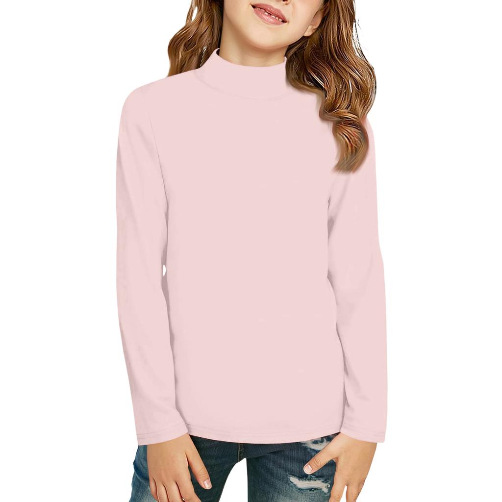 Boy And Girls Color Long Sleeved T-shirt Round Neck Color T-shirt