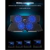 TISHRIC Laptop Cooler Stand 4 Cooling Fans Notebook Cooler Laptop Cooling Pad 2 USB Ports Notebook Stand Radiator For 13-17Inch