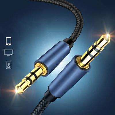 Audio-Verbindungskabel verlängert um 5 Meter, 10 Meter, 15 Meter AXU Auto-Audio-Lautsprecher 3,5 mm Dual-Head-Adapterkabel für den Einsatz im Auto