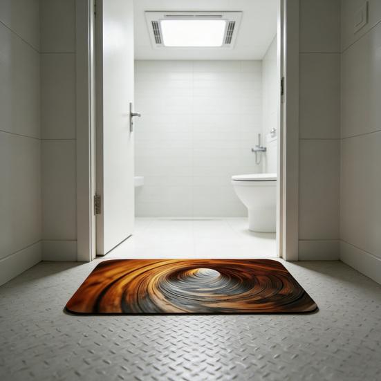 Fußmatte 3D Optische Illusion Muster Staubentfernung Rutschfest Türmatte Farbverblassend Antistatisch Eingangsmatte Reinigungsmatte