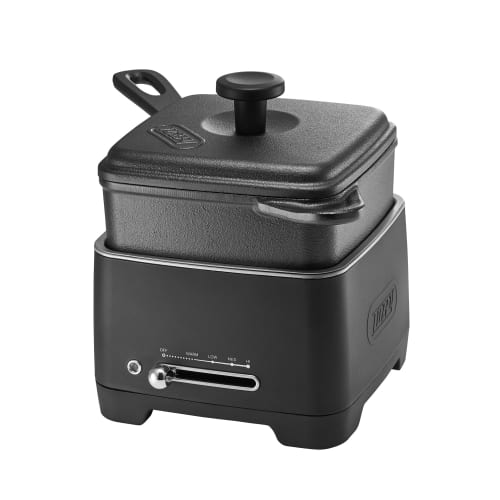 Toffy Hot Skillet K-SK1, Perfect for Camping Cooking at Home, Direct Flame, Heat Retention, Heavy-Duty Skillet, Low-Salt Yakiniku, Waterless Recipes,