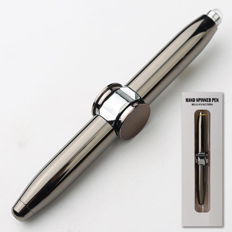 New Design Promotional Toy Metal Stylus Fidget Spinner Pen Custom UV Printing Logo Portable Fidget Spinner Lighter Welcome Gifts