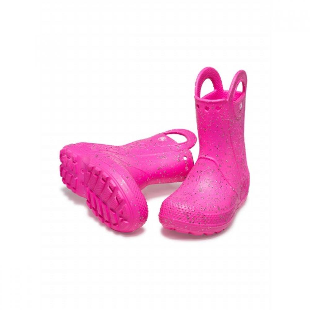 [Crocs Shoes] Crocs Official Kids Handle It glItter Rain Boot K Pcr  24sKbt210391 