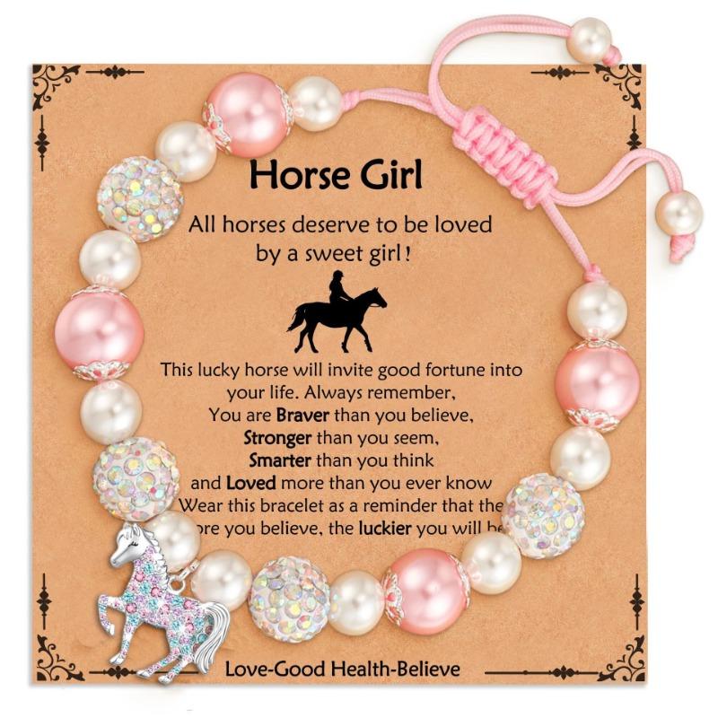 

Браслет в форме лошади - подарок на день рождения для вашей дочери, внучки или племянницы, любящей лошадей