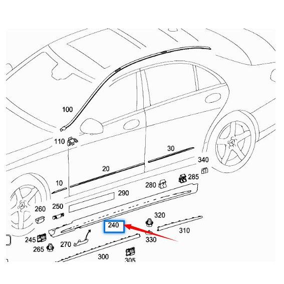 Compatible Lower Beam for Mercedes-Benz S-Class W222 (2226980054, 2226980354)