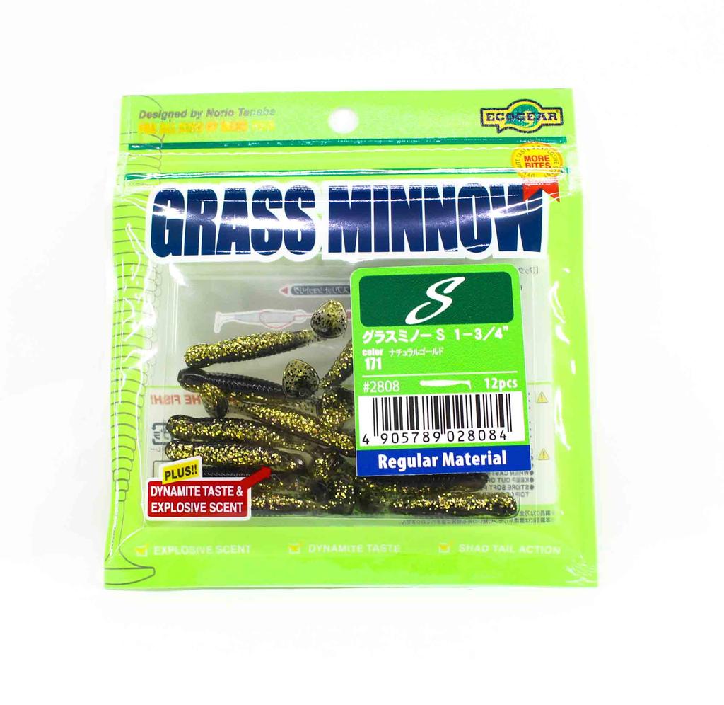 Ecogear Soft Lure Grass Minnow S 1-3/4 Inch 12 piece per pack 171 (8084)