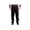 Adidas Originals SS25 Classic Sports Series Striped Retro Comfortable Soft Lace-Up Straight Leg Casual Pants Unisex Bottoms Black JP1165
