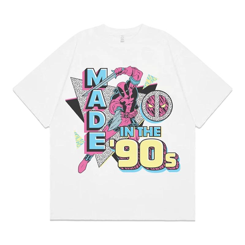 

Deadpool Oversized Cotton TShirt Y2K Streetwear Retro Harajuku Punk Fashion Casual Crew Neck Short Sleeve Top for Men Women M
