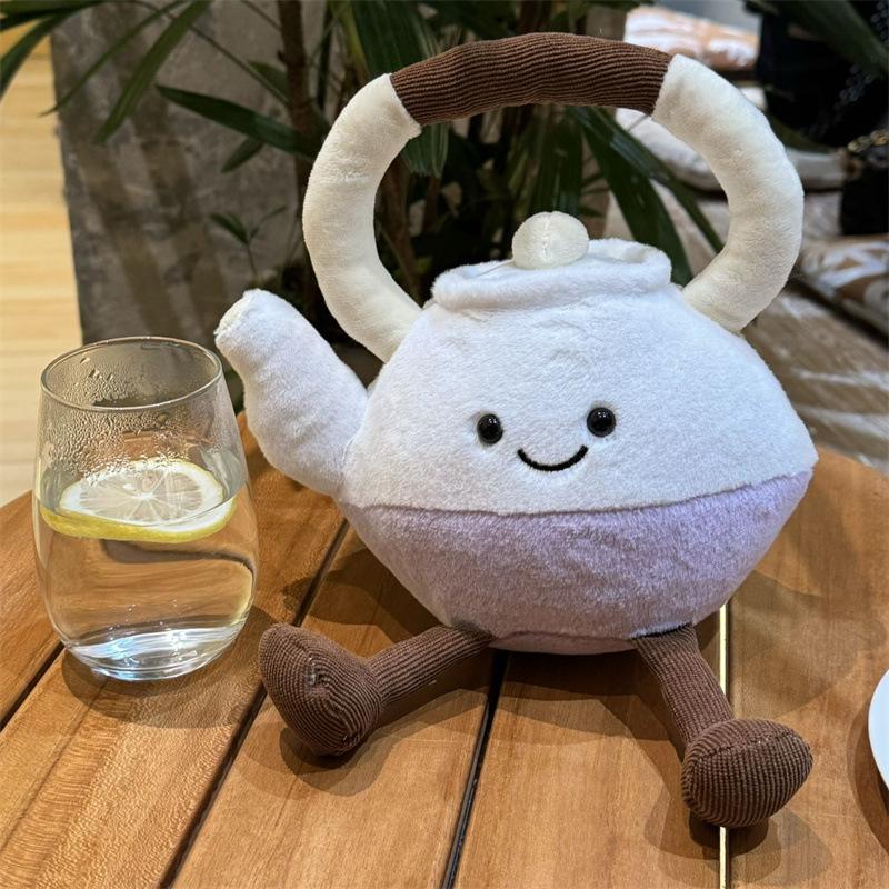 Teapot, Teacup, Taro Paste Cake, Plush Toy, Afternoon Tea Coffee, Doll Ornaments
