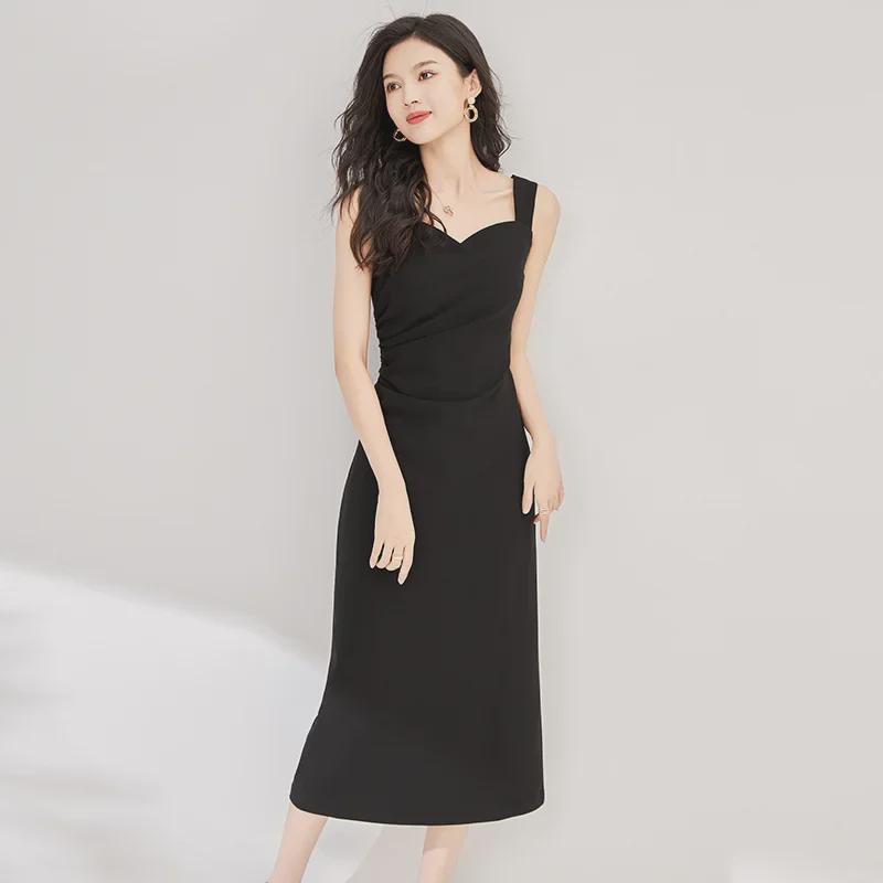 

2321306-Nanyou Stylish and Timeless Slimming Suspender Dress S [suggested 40-48 kg]